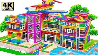 ASMR Video _ How To Make Cutest Monster Hotel Has Expensive Fountain With Giant Rescue Crane