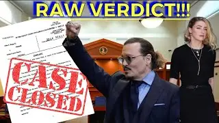 THE VERDICT In Johnny Depp & Amber Heard Trial + AMBER STORMS OUT At The End. 4K
