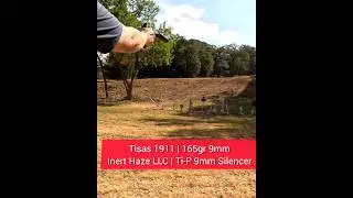 Poofing💨 & Dinging💥 | Ti-P 9mm Silencer from Inert Haze LLC.  #shorts #shortvideo  #short #firearms