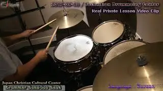 17 09 13 Drum Video Clip - 4Beat dance rhythm basic theory / 드러머 석성주(ドラマー石聖柱)