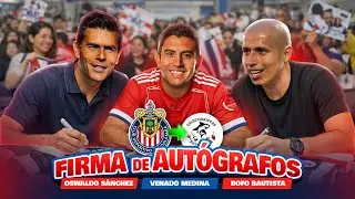 Oswaldo Sánchez, Bofo y Venado JUNTOS otra vez | Desataron la LOCURA en esta firma de AUTÓGRAFOS 🐐🔴🔵