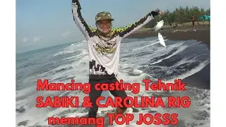 Mancing Casting dengan tehnik SABIKI & CAROLINA RIG memang top jossss