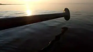 Sunset paddling on Long Island