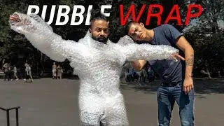 I Bubble Wrapped Myself in Public with Sneako