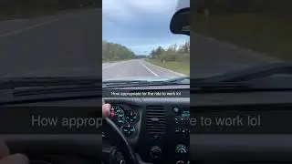 on my way to work, highway to hell lol