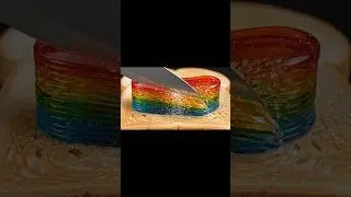 【ASMR】色が「音」になるグミ｜Glass Rainbow Belt on Toast