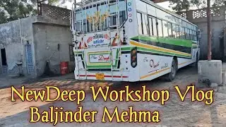 NewDeep✈️Bus 🚀 Workshop Vlog And Full Enjoy And Fun🤔Newdeep  @baljindernewdeep Bus Ke Andar Ka Scene