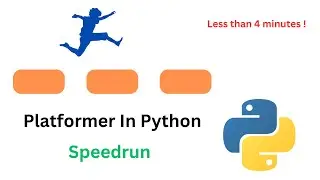 First Person Platformer In Python | Speedrun | In Under 4 Minutes