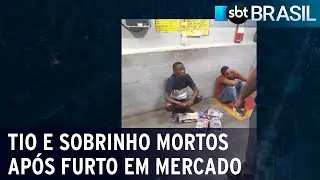 Polícia identifica suspeitos de matar dois homens  furto de carne em mercado | SBT Brasil (03/05/21)