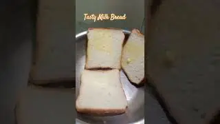 Fresh milk bread  mood booster 😋Ek bite mein pyaar wala swad 💛Simple Soft TastyMilk bread perfection