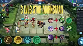 3 LVL3 STAR MARKSMAN PLUS GUARDIAN SYNERGY - MAGIC CHESS GAMEPLAY | Mobile Legends Bang Bang