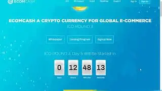 Ecom Cash Update ICO Ending  Last Round Today 1 10 It's Now or Never
