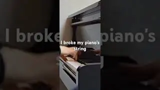 I broke my piano's string playing Mazeppa by Liszt #piano #liszt