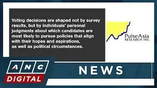 Pulse Asia: Voting decisions not shaped by surveys, but by voters' judgment on candidates | ANC
