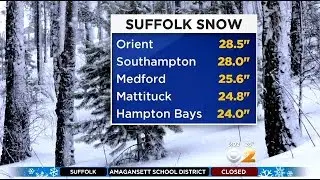 Suffolk County Hit Hardest By Winter Storm Juno