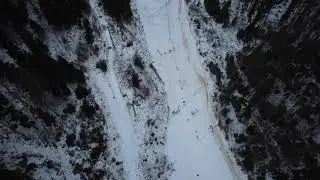 Pârtia Nemira din Slănic Moldova văzută de sus | Peisaje de iarnă spectaculoase filmate cu drona