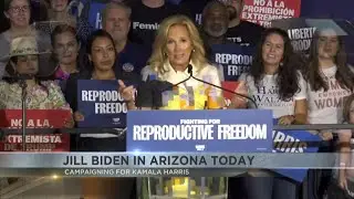 First Lady Jill Biden campaigns for VP Kamala Harris in Phoenix