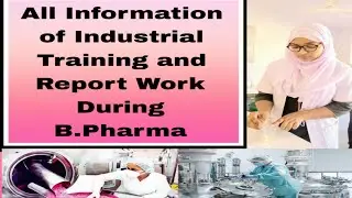 All Information of Industrial Training and Report work during B.Pharma#..