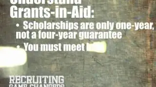 Recruiting Game Changers: Game Changer #2 - Grants-in-Aid