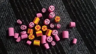 Clay Art | Handmade candy with panda design | How to make candy with super clay