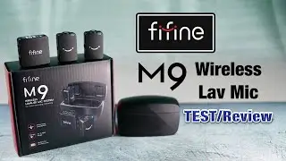 Тест и обзор беспроводного петличного микрофона FIFINE M9 для iPhone и камер (дальность действия,...