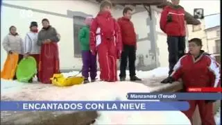 Reportaje sobre la nevada de Aragón en Abierto