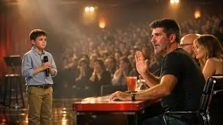 Simon Cowell STOPS Everything When A Boy Repeats His Father&rsquo;s Final Request