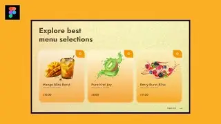 Learn to make MENU PAGE in Figma - A Step By Step Tutorial
