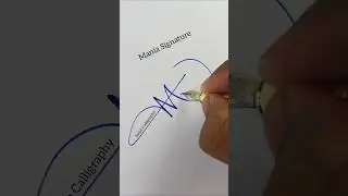 Mania Signature | How to sign Letter M | M signature style | M sign | Sign M #signature #shorts