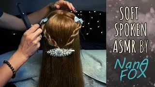 Relaxing hair styling - ponytails and rope braids Soft spoken ASMR