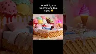 Jumping into an ICE CREAM Bed! 🍦😴