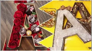 DIY🎁CAJA DULCERA EN FORMA DE LETRA💕CUMPLEAÑOS\ANIVERSARIO\PARA TU CUARTO ADORNO.
