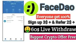 FaceDao Withdraw Problem Solved ||Daily Earn 2$-3$ easily without investmentl Live Withdraw proof