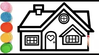 How To Draw a Cute House 🏡 Drawing | House Drawing For Kids | Beautiful House Drawing Step by Step