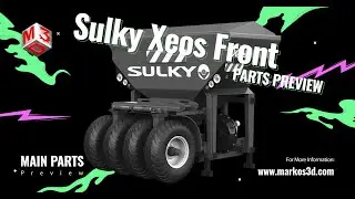 Sulky Xeos Front 3d Model | Parts Preview