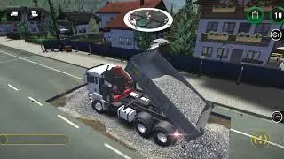 Construction simulator 3||ROAD CONSTRUCTION: REPAIR A COLLAPSED ROAD part 2