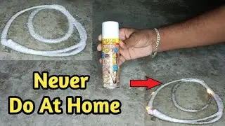 Never do this with snow spray|snow spray experiment #shorts #psychoexperiment