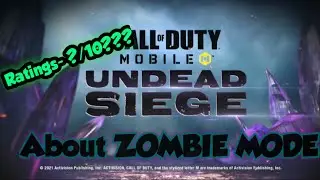 REACTION ON ZOMBIE MODE...Undead Siege| CODM GAMEPLAY| BRANDY Gaming 🎮