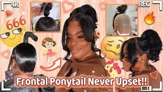 💎Arrogant Tae Double Frontals Ponytail Slay&nbsp;| Wand Curls + Two Bangs | #ULAHAIR