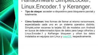 16 Ransomware SimpleLocker,Linux y Keranger