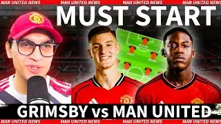 GRIMSBY vs MAN UNITED PREVIEW! MAINOO TRANSFER UPDATE! BRUNO, AMORIM, MAINOO & MORE! MAN UNITED NEWS
