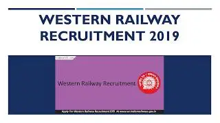 Western Railway Recruitment 2019 | RRC WR GDCE Sr. Clerk-Typist Jobs