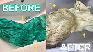 HOW TO REMOVE HAIR DYE FROM 613 BLONDE WIG/HAIR | *Cheap & easy*