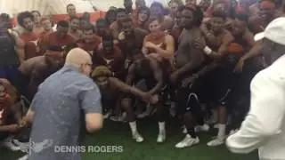 60 year old grandfather with super human strength inspires the Texas Longhorns Football Team
