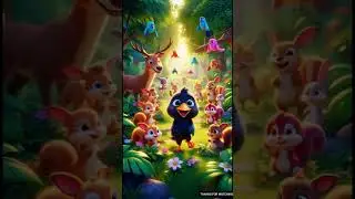 A CROW SINGING SONG WITH ALL BIRDS TOGATHER DANCING BEST JOYFULL STORY#crow #ai #birds#song