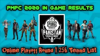 PMPC 2020 Qualify Teams List - PMPC 2020 Update - PMPC online Playoff Round 1 256 Teams List