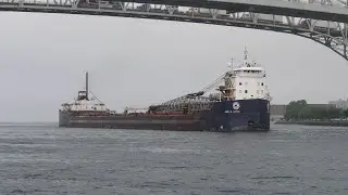 John D. Leitch Sailing on the St. Clair River In Port Huron, MI (7-10-2025)