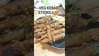 🥙Crispy veg kebab sticks tossed in a glossy,flavor-packed sauce.#veg#recipe#newsnack #ytshorts#viral