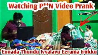 Watching P**N Video After Wife Sleeping😱🔥 | Cheating Prank On Wife | Tamil Prank | Settu Nathiya