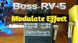Boss RV-5 Digital Reverb Modulate Mode, Max Knobs (Tagalog)